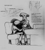 Hammerhead Ithorian Star Wars alien concept art with biology notes by Ron Cobb.jpg